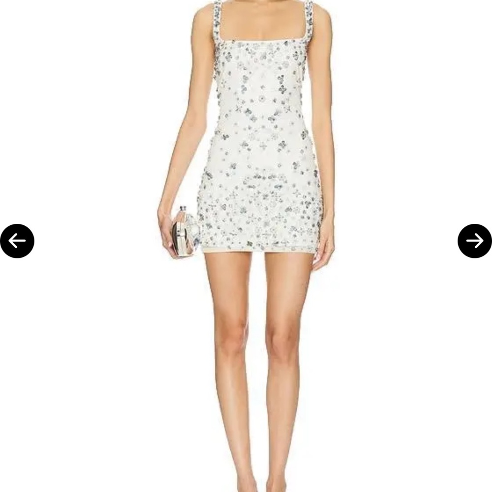 Majorelle embellished dress